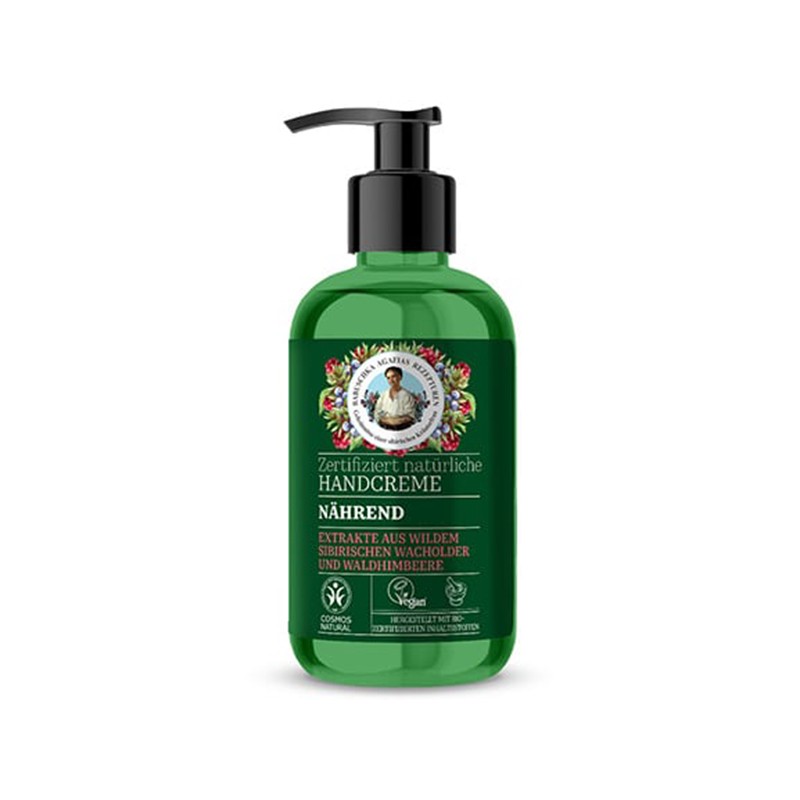 Crema de Manos Nutritiva Green Agafia, 300 ml.