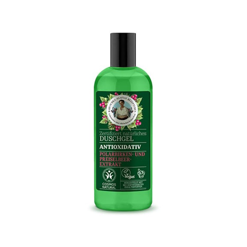 Gel de Ducha Antioxidante Vegan Agafia, 260 ml.