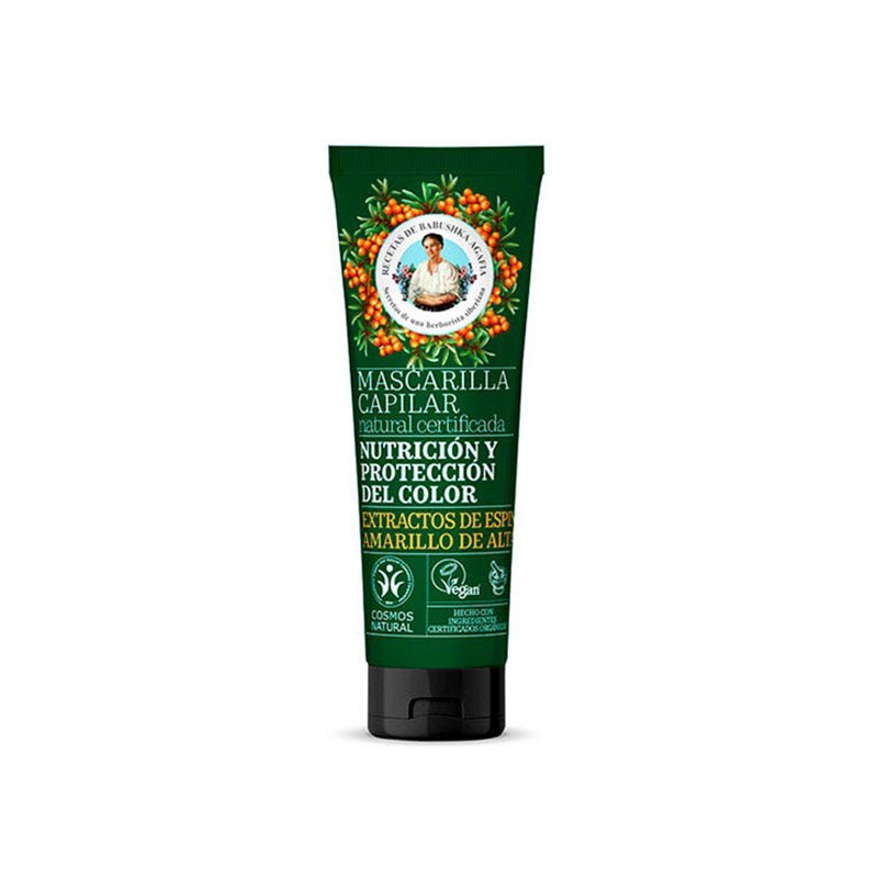 Mascarilla Capilar Nutrición y Color Vegan Green Agafia, 200 ml.