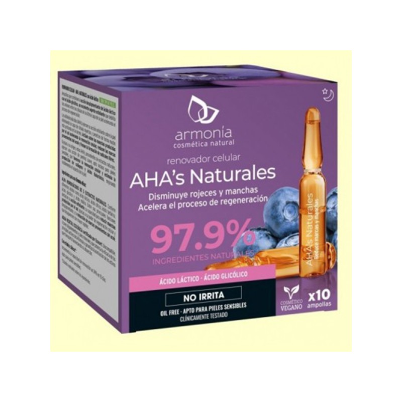 Armonía Aha´s Naturales Renovador, 10 ampollas