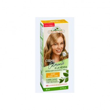 Crema Colorante Henna Rubio Corpore Sano, 80 ml.